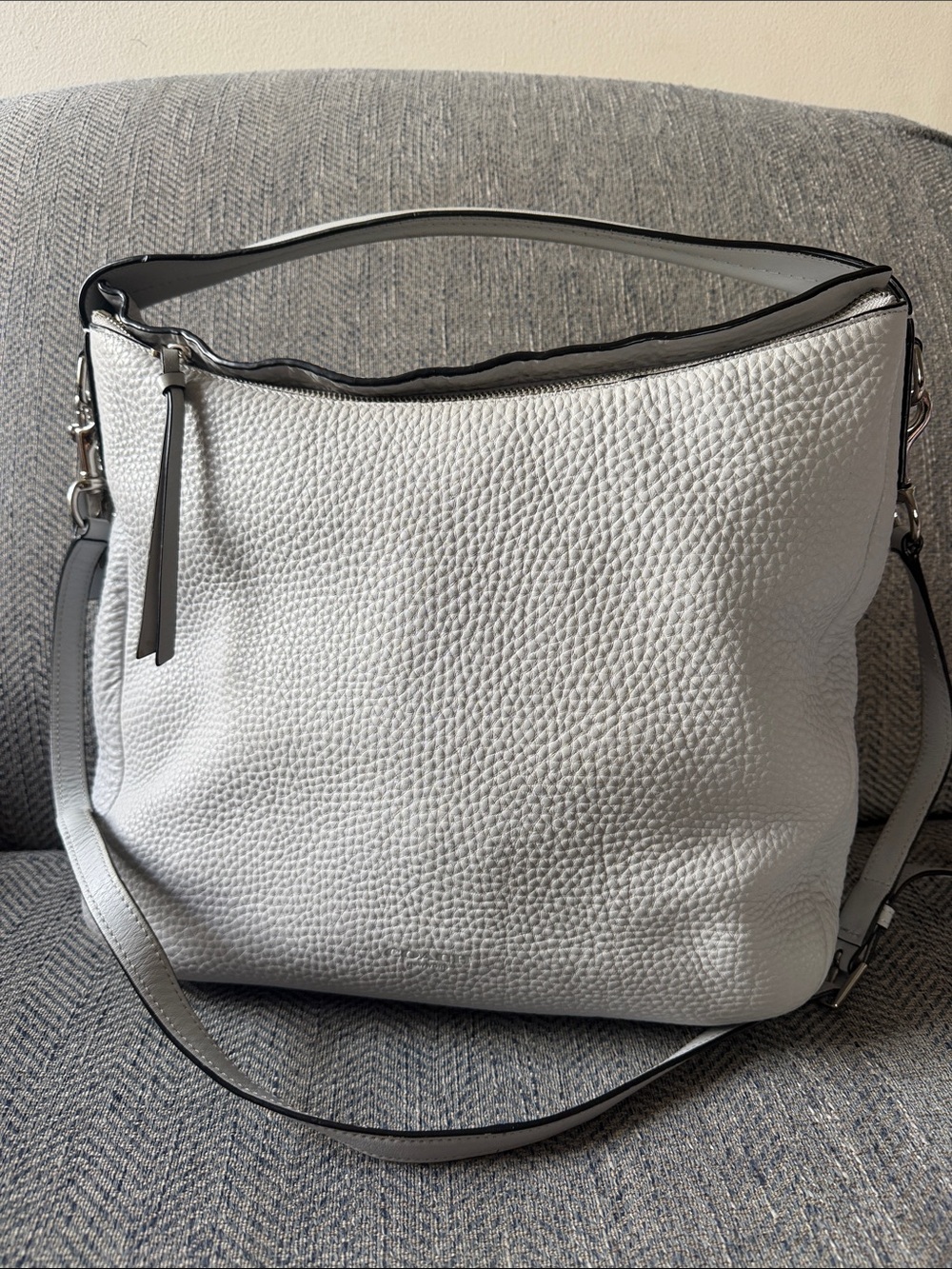 Coach Bleecker Sullivan Light Blue Pebbled Leather Hobo Bag